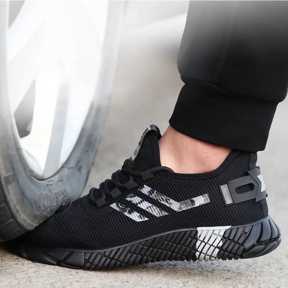 Men's Safety Shoes Steel Toe Work Sneakers  Lightweight - Picture 11 of 11